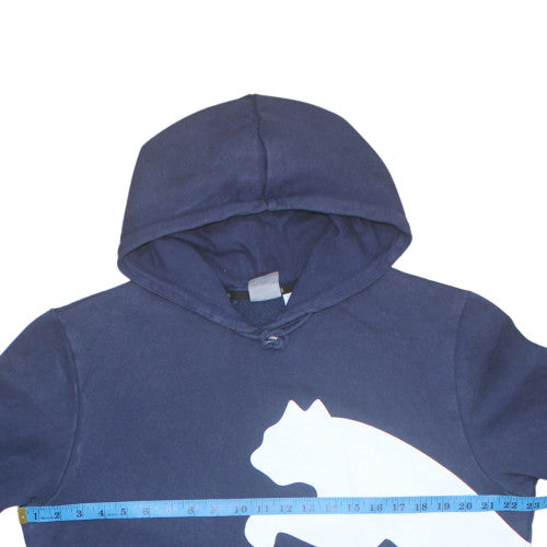 Mens UK Size L PUMA Blue Pullover Hoodie