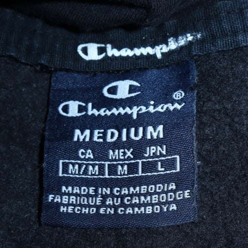 Mens UK Size M Champion Black Pullover Hoodie