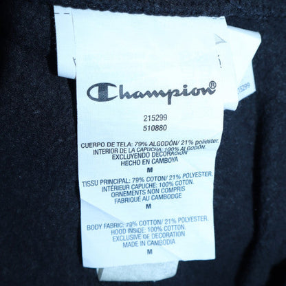 Mens UK Size M Champion Black Pullover Hoodie