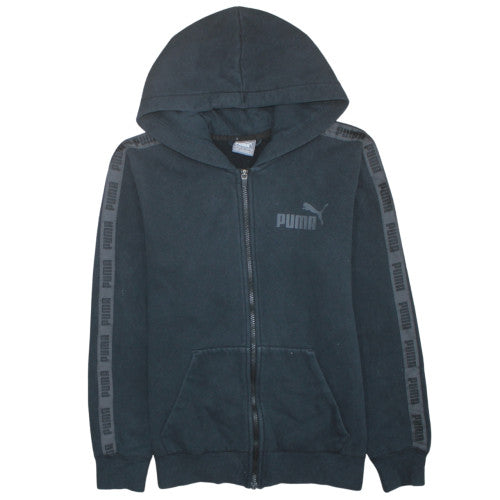 Mens UK Size S PUMA Black Full Zip Hoodie