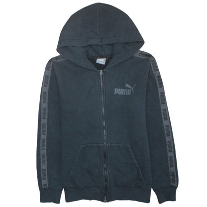 Mens UK Size S PUMA Black Full Zip Hoodie