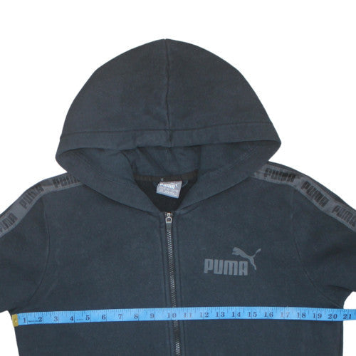 Mens UK Size S PUMA Black Full Zip Hoodie