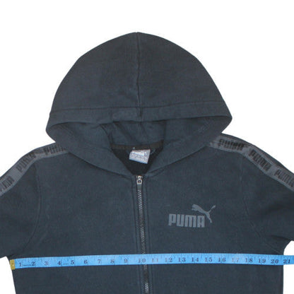 Mens UK Size S PUMA Black Full Zip Hoodie