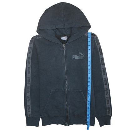 Mens UK Size S PUMA Black Full Zip Hoodie