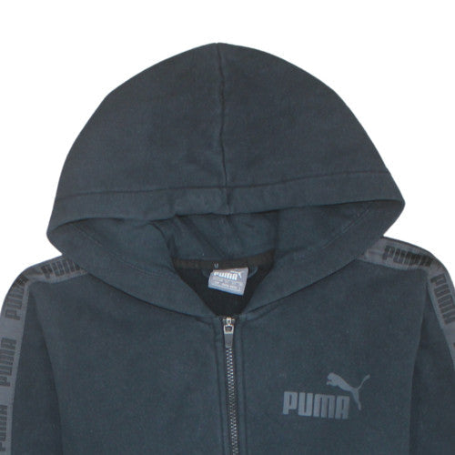 Mens UK Size S PUMA Black Full Zip Hoodie