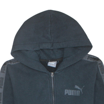 Mens UK Size S PUMA Black Full Zip Hoodie