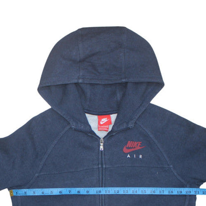 Nike Boys Blue Full Zip Hoodie 13-15 Years Fleece Casual Sweatshirt