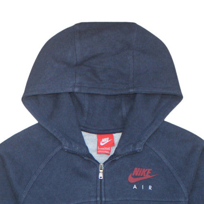 Nike Boys Blue Full Zip Hoodie 13-15 Years Fleece Casual Sweatshirt