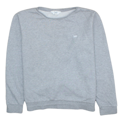 Mens UK Size L Lee Grey Pullover Sweatshirt