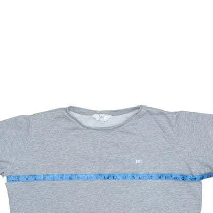 Mens UK Size L Lee Grey Pullover Sweatshirt