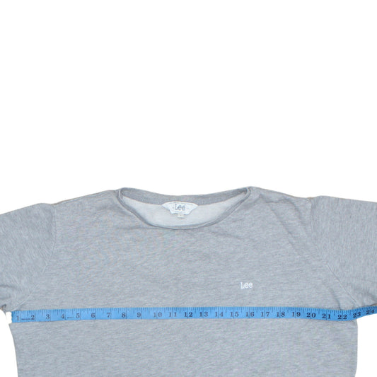 Mens UK Size L Lee Grey Pullover Sweatshirt