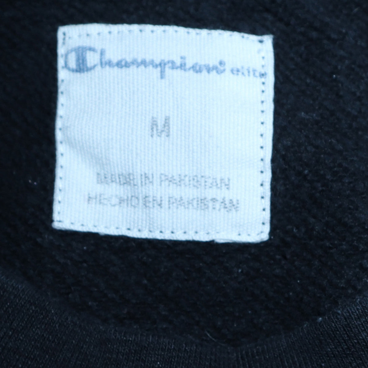 Mens UK Size M Champion Black Pullover Sweatshirt