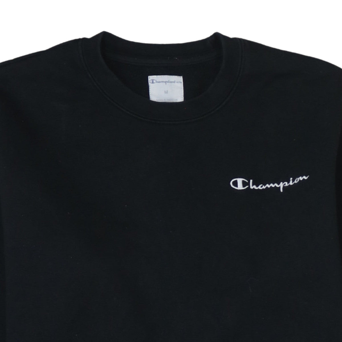 Mens UK Size M Champion Black Pullover Sweatshirt