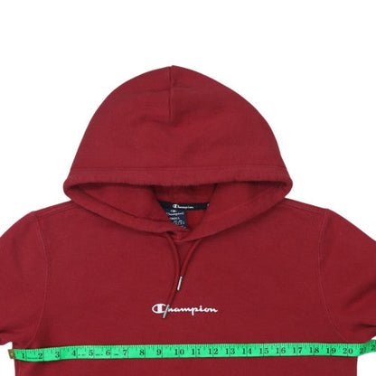 Mens UK Size S Champion Red Pullover Hoodie