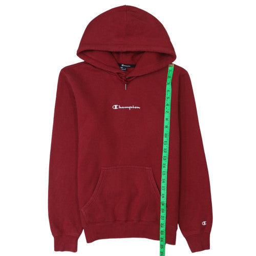 Mens UK Size S Champion Red Pullover Hoodie