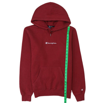 Mens UK Size S Champion Red Pullover Hoodie