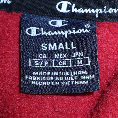 Mens UK Size S Champion Red Pullover Hoodie