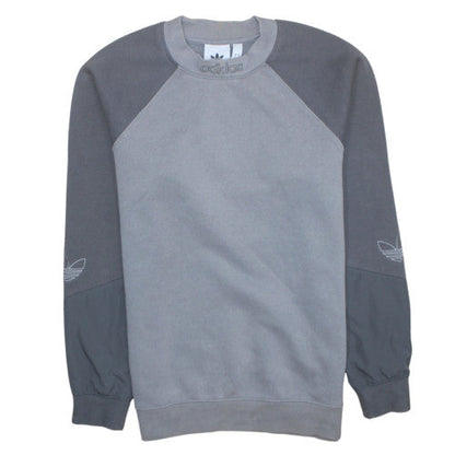 Mens UK Size S adidas Grey Pullover Sweatshirt