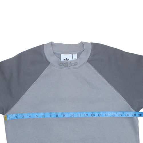 Mens UK Size S adidas Grey Pullover Sweatshirt