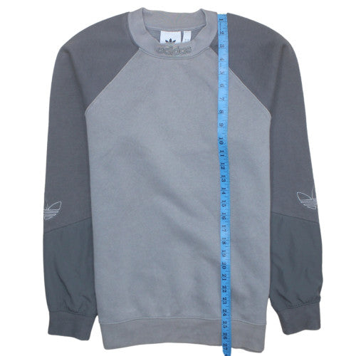 Mens UK Size S adidas Grey Pullover Sweatshirt