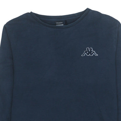 Mens UK Size L Kappa Blue Pullover Sweatshirt