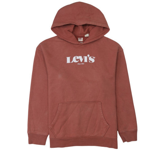 Mens UK Size L Levi's Brown Pullover Hoodie