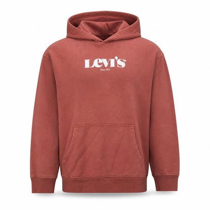 Mens UK Size L Levi's Brown Pullover Hoodie