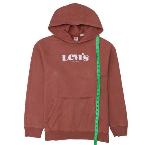 Mens UK Size L Levi's Brown Pullover Hoodie