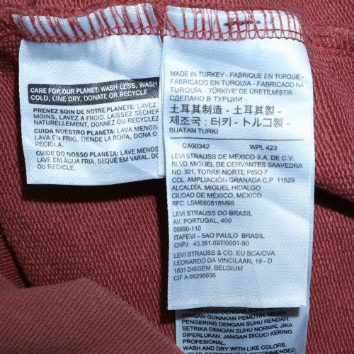 Mens UK Size L Levi's Brown Pullover Hoodie