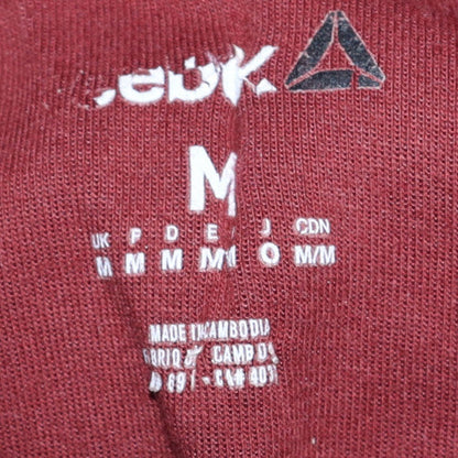 Mens UK Size M Reebok Red Pullover Hoodie