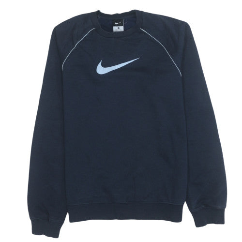 Mens UK Size S Nike Blue Pullover Sweatshirt