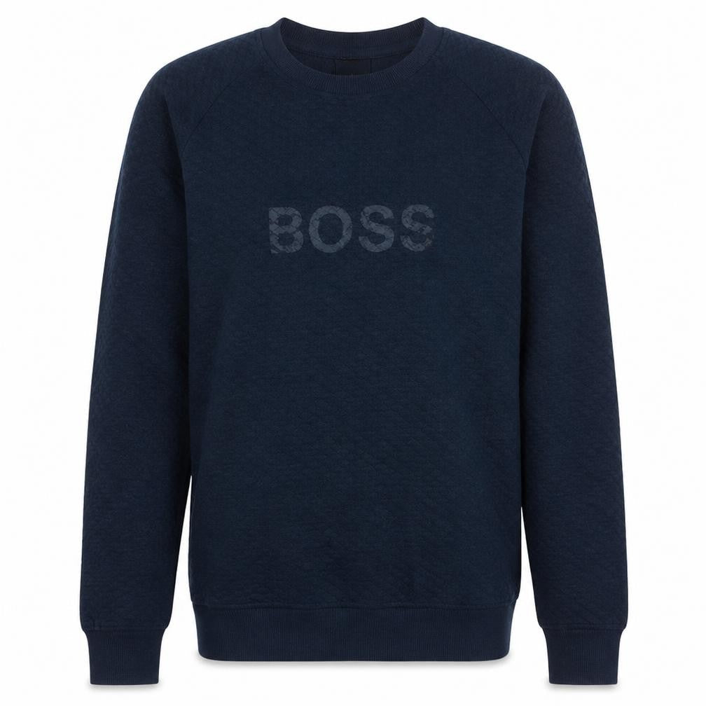 Mens UK Size M HUGO BOSS Blue Pullover Sweatshirt