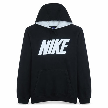 Mens UK Size L Nike Black Pullover Hoodie