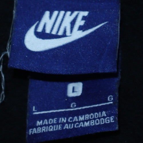 Mens UK Size L Nike Black Pullover Hoodie