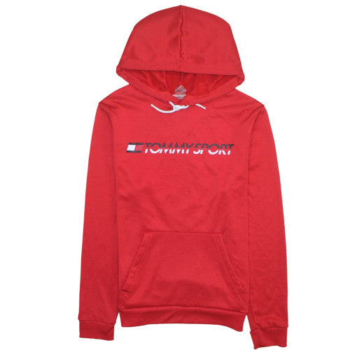 Mens UK Size M Tommy Sport Red Pullover Hoodie
