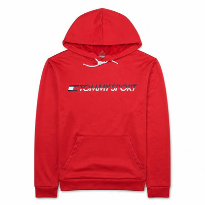 Mens UK Size M Tommy Sport Red Pullover Hoodie
