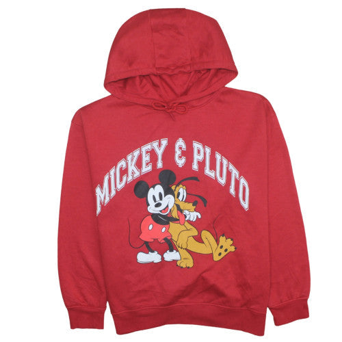Womens UK Size L Disney Red Pullover Hoodie