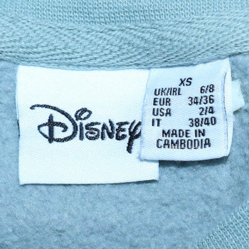 Womens UK Size XS Disney Blue Pullover Sweatshirt