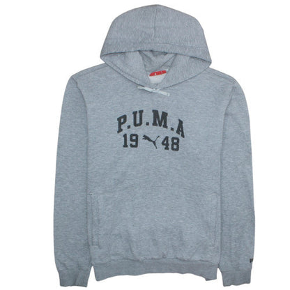 Mens UK Size L PUMA Grey Pullover Hoodie