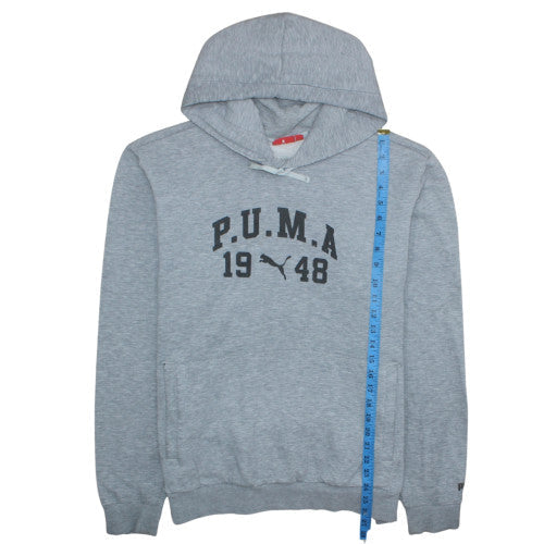 Mens UK Size L PUMA Grey Pullover Hoodie
