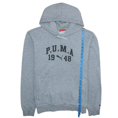 Mens UK Size L PUMA Grey Pullover Hoodie