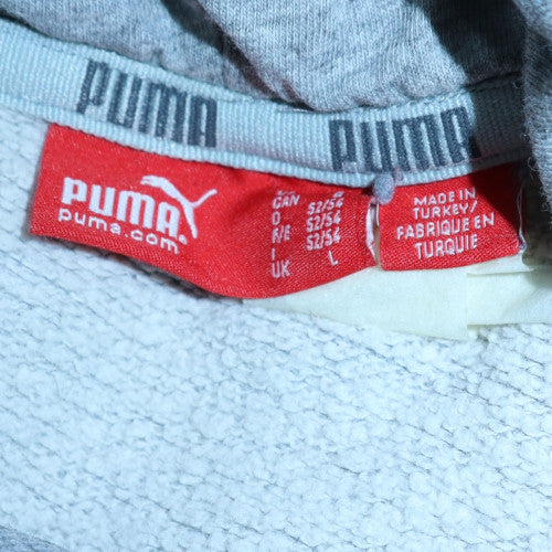 Mens UK Size L PUMA Grey Pullover Hoodie