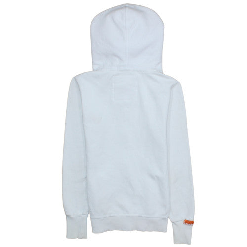Womens UK Size XS Superdry White Full Zip Hoodie