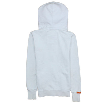 Womens UK Size XS Superdry White Full Zip Hoodie