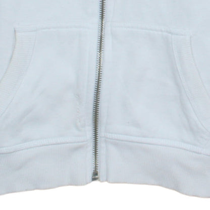 Womens UK Size XS Superdry White Full Zip Hoodie
