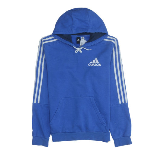 Mens UK Size M adidas Blue Pullover Hoodie