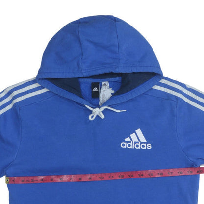 Mens UK Size M adidas Blue Pullover Hoodie