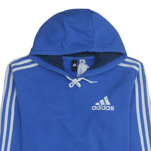 Mens UK Size M adidas Blue Pullover Hoodie
