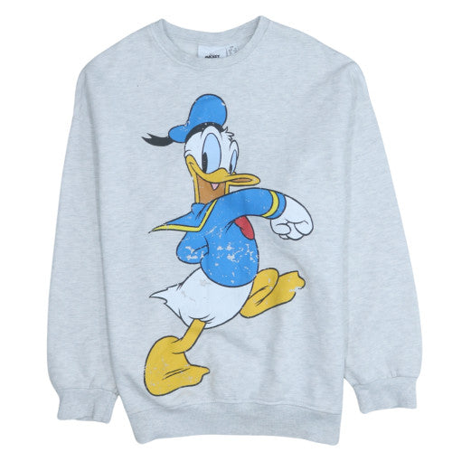 Womens UK Size 2XS Disney Grey Pullover Sweatshirt