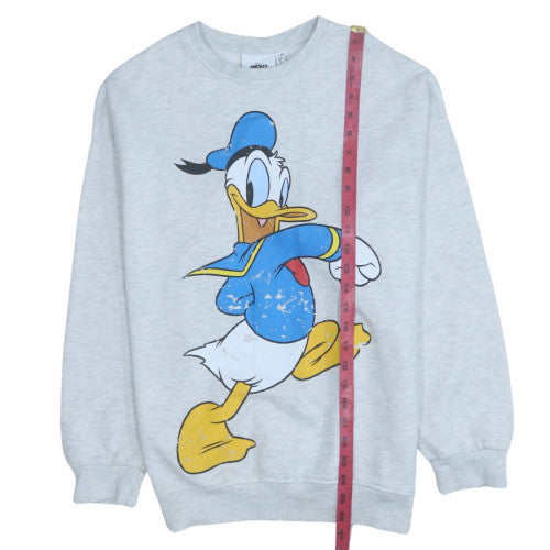 Womens UK Size 2XS Disney Grey Pullover Sweatshirt